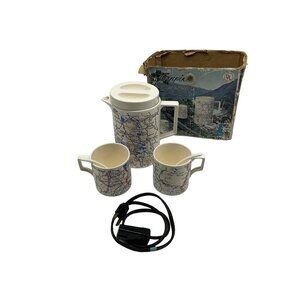 Turnpike 5 Pc Electric Hot Drink Set MCM Collectible From National Silver Co.